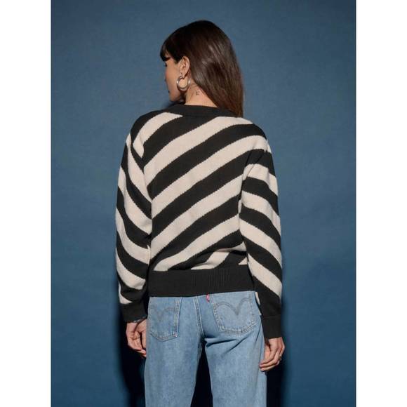 NEW NATION LTD fabienne sweater in parchment regatta stripe - Picture 3 of 3